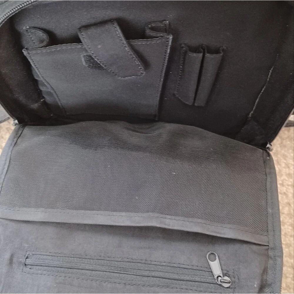 HOBO International Backpack Vintage 90s Y2K‎ Nylon Black Adjustable Straps